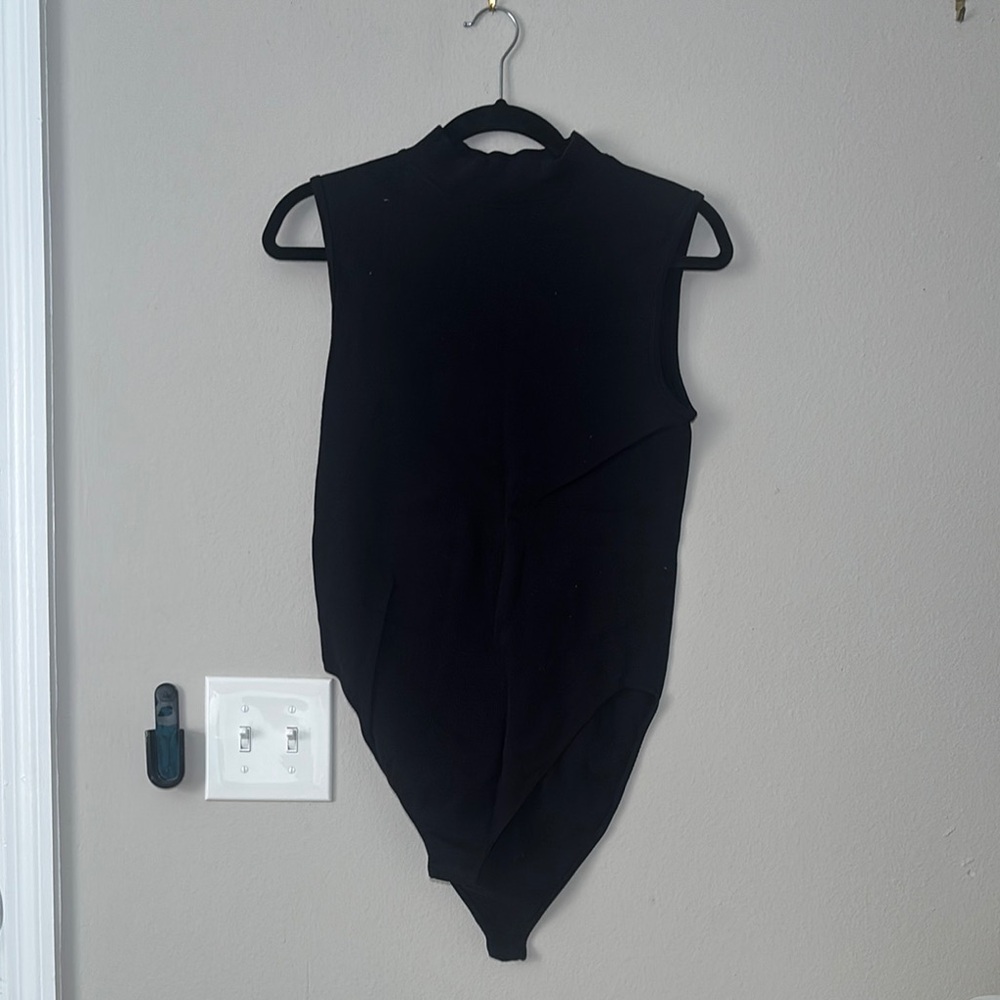 Primark Black Sleeveless Mock Neck Bodysuit